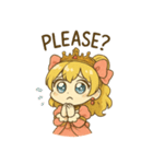 お嬢様のミニキャラスタンプ1（個別スタンプ：17）