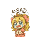 お嬢様のミニキャラスタンプ1（個別スタンプ：18）