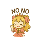 お嬢様のミニキャラスタンプ1（個別スタンプ：20）