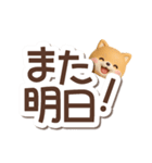 ちびシバ☆3D【でか文字】（個別スタンプ：30）