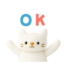 もこねこ シンプルで毎日使いやすい（個別スタンプ：1）