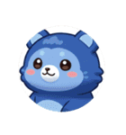 青きつねなどのカプセルトイ風（個別スタンプ：5）