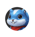 青きつねなどのカプセルトイ風（個別スタンプ：8）