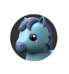 青きつねなどのカプセルトイ風（個別スタンプ：15）