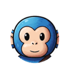 青きつねなどのカプセルトイ風（個別スタンプ：16）