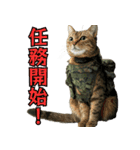 陸上自衛隊の猫（個別スタンプ：4）