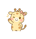 ふんわりキリンのきりりんスタンプ（個別スタンプ：21）
