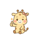 ふんわりキリンのきりりんスタンプ（個別スタンプ：27）