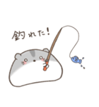 釣りを楽しむハムスター＊もちハムちゃん（個別スタンプ：5）