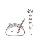 釣りを楽しむハムスター＊もちハムちゃん（個別スタンプ：6）