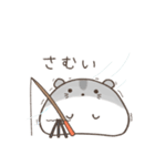 釣りを楽しむハムスター＊もちハムちゃん（個別スタンプ：11）