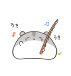 釣りを楽しむハムスター＊もちハムちゃん（個別スタンプ：18）