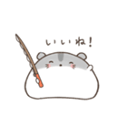 釣りを楽しむハムスター＊もちハムちゃん（個別スタンプ：22）