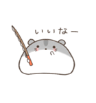 釣りを楽しむハムスター＊もちハムちゃん（個別スタンプ：23）
