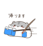 釣りを楽しむハムスター＊もちハムちゃん（個別スタンプ：37）
