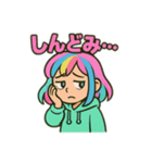 カラフル原宿ガール（個別スタンプ：2）