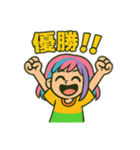 カラフル原宿ガール（個別スタンプ：6）