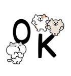 ねこがいっぱいのスタンプ4 でか文字（個別スタンプ：3）