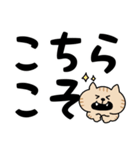 ねこがいっぱいのスタンプ4 でか文字（個別スタンプ：16）