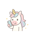 ユニコーンのファンシーなスタンプ（個別スタンプ：18）
