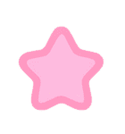 ふんわりカラフルスター（個別スタンプ：7）