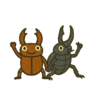 [アレンジ用]夏の虫カマキリカブトムシセミ（個別スタンプ：3）