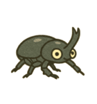 [アレンジ用]夏の虫カマキリカブトムシセミ（個別スタンプ：13）