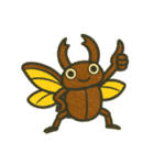 [アレンジ用]夏の虫カマキリカブトムシセミ（個別スタンプ：16）