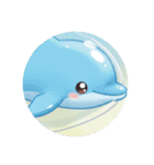 イルカクジラシャチカプセルトイ（個別スタンプ：1）