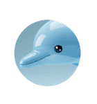 イルカクジラシャチカプセルトイ（個別スタンプ：2）