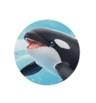 イルカクジラシャチカプセルトイ（個別スタンプ：7）