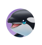 イルカクジラシャチカプセルトイ（個別スタンプ：9）
