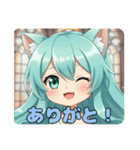 ちょっぴりびっくりみなみちゃん（個別スタンプ：2）
