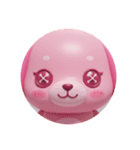わんわんピンクカプセルトイ（個別スタンプ：1）