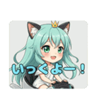 プレミアムみなみスタンプ(猫耳中心)40個（個別スタンプ：33）