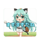 プレミアムみなみスタンプ(猫耳中心)40個（個別スタンプ：35）