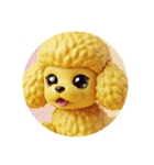 黄色ピンクわんわんプレミアムカプセルトイ（個別スタンプ：40）