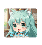 あいさつ中心のみなみちゃん（個別スタンプ：13）