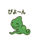 大きな目のカメレオン（個別スタンプ：20）