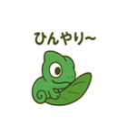 大きな目のカメレオン（個別スタンプ：21）