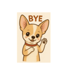 かわいい犬の挨拶シリーズ～これで伝わる～（個別スタンプ：4）