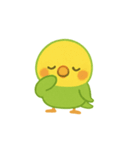 シンプルで伝わる、ゆるい日常インコ（個別スタンプ：5）