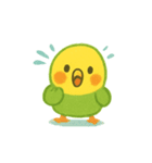 シンプルで伝わる、ゆるい日常インコ（個別スタンプ：7）