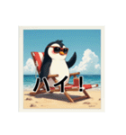 日光浴中サングラスペンギン（個別スタンプ：12）
