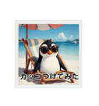 日光浴中サングラスペンギン（個別スタンプ：28）