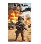 進撃の猫軍団 真夏のサマースタンプ（個別スタンプ：12）