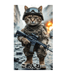 進撃の猫軍団 真夏のサマースタンプ（個別スタンプ：38）