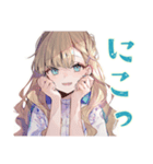 ふんわり女子の毎日挨拶♡（個別スタンプ：10）
