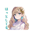 ふんわり女子の毎日挨拶♡（個別スタンプ：22）