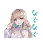 ふんわり女子の毎日挨拶♡（個別スタンプ：35）
